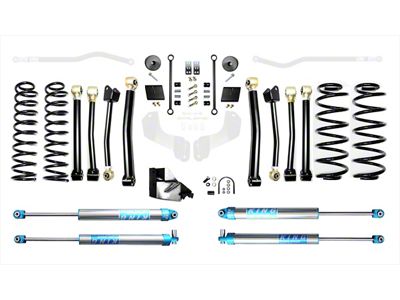 EVO Manufacturing 4.50-Inch Enforcer Stage 4 Suspension Lift Kit with King 2.0 Shocks (18-25 2.0L or 3.6L Jeep Wrangler JL, Excluding 4xe)