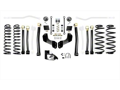 EVO Manufacturing 4.50-Inch Enforcer Stage 4 Overland Suspension Lift Kit (18-25 2.0L or 3.6L Jeep Wrangler JL, Excluding 4xe)