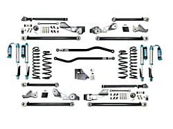 EVO Manufacturing 4.50-Inch High Clearance Long Arm Suspension Lift Kit with King 2.5 Compression Adjuster Shocks, Front and Rear Track Bars (18-25 2.0L or 3.6L Jeep Wrangler JL 4-Door, Excluding 4xe)