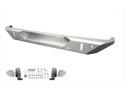 EVO Manufacturing Alumilite Rear Bumper; Bare Aluminum (18-25 Jeep Wrangler JL)