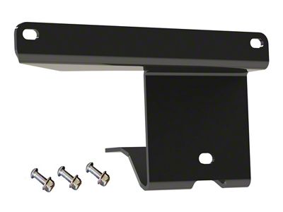 EVO Manufacturing Body License Plate Relocate; Driver Side; Black (18-25 Jeep Wrangler JL)
