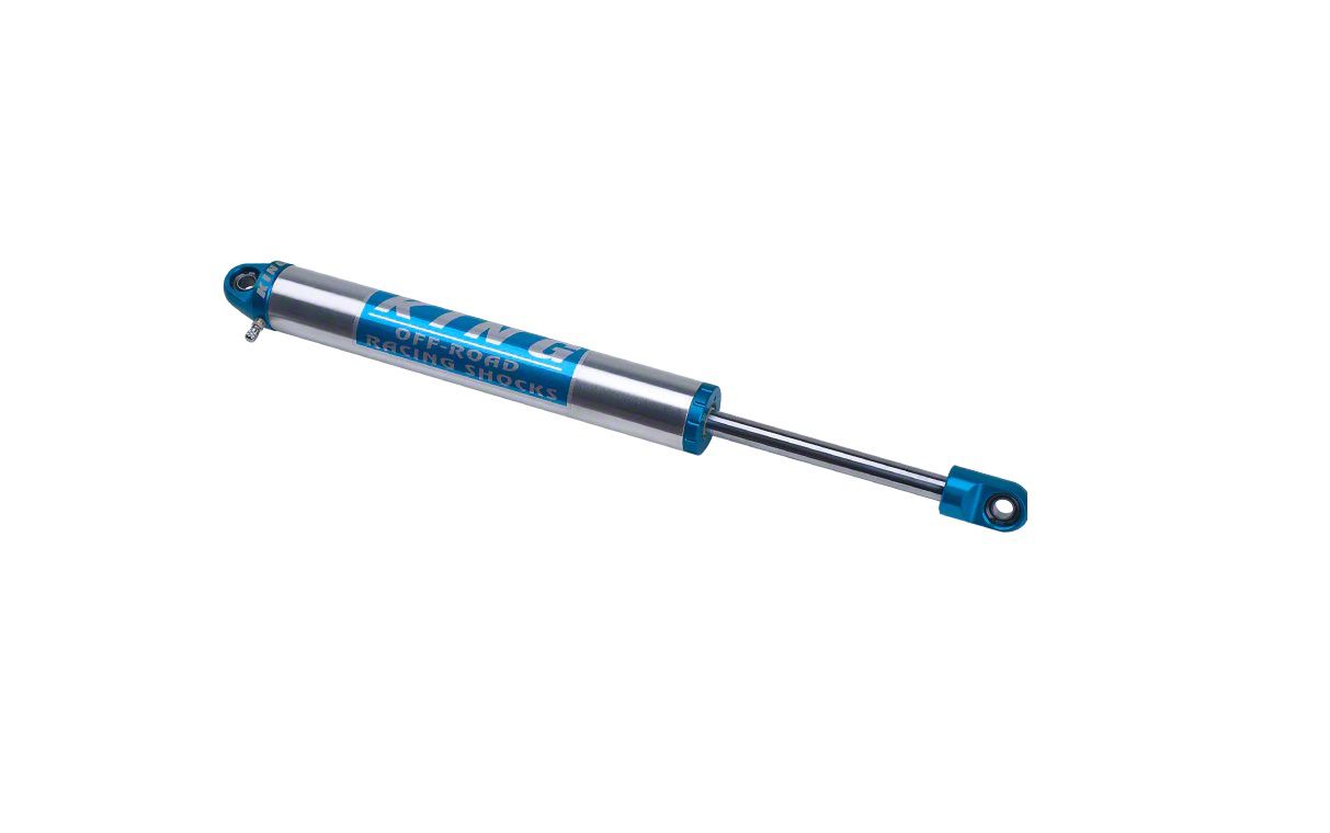 EVO Manufacturing Jeep Wrangler EVO Spec King Steering Stabilizer; Blue