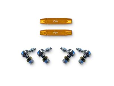 EVO Manufacturing HD Front/Rear Sway Bar Links; 7.50 to 8.90-Inch Length Range (07-25 Jeep Wrangler JK & JL)