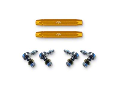 EVO Manufacturing HD Front/Rear Sway Bar Links; 9.50 to 10.90-Inch Length Range (07-25 Jeep Wrangler JK & JL)