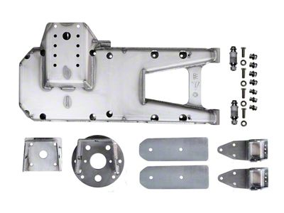 EVO Manufacturing Heavy Duty Hinged Spare Tire Carrier; Bare Steel (18-25 Jeep Wrangler JL)