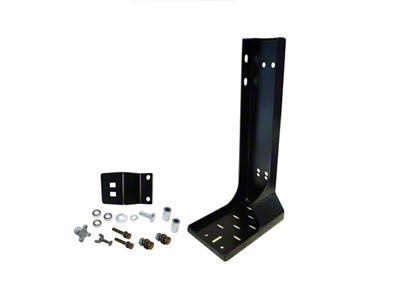 EVO Manufacturing Hi-Lift Jack Tailgate Mount; Black (07-25 Jeep Wrangler JK & JL)