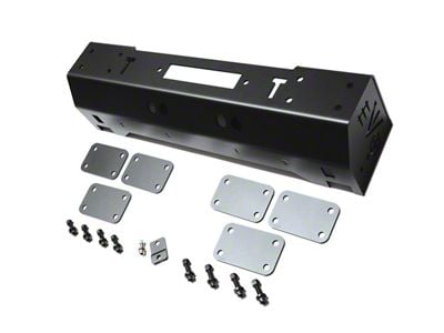 EVO Manufacturing Quarter Pounder Winch Front Bumper; Black (07-18 Jeep Wrangler JK)