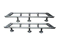 EVO Manufacturing Low Angle Rock Sliders; Bare Metal (07-18 Jeep Wrangler JK 4-Door)