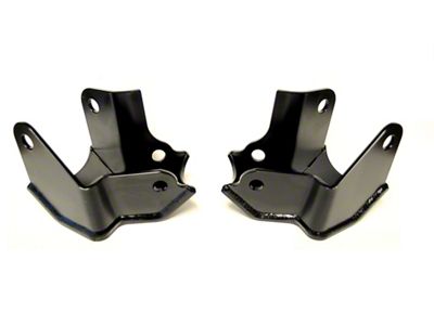 EVO Manufacturing ProTek Rear Shock Skid Plates; Black (07-18 Jeep Wrangler JK)