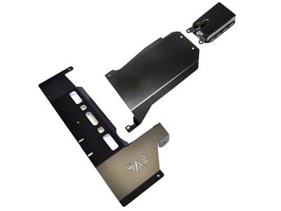 EVO Manufacturing ProTek Skid Plate System; Black (12-18 Jeep Wrangler JK w/ Automatic Transmission)