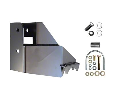 EVO Manufacturing Rear Raised Track Bar Bracket; Black (18-25 Jeep Wrangler JL, Excluding Rubicon 392)