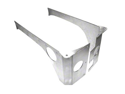 EVO Manufacturing Rear Rockskin Corners; Raw Aluminum (07-18 Jeep Wrangler JK 4-Door)