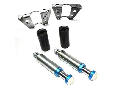 EVO Manufacturing Rear RockStops; Blue (07-18 Jeep Wrangler JK)