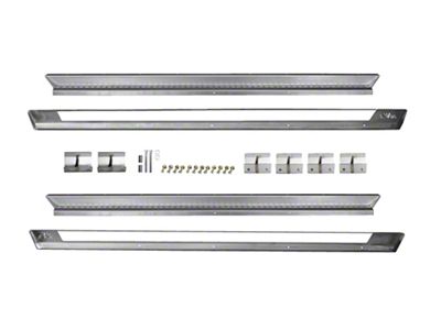 EVO Manufacturing Rocker Steps; Bare Steel (18-25 Jeep Wrangler JL 4-Door)