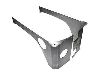 EVO Manufacturing RockSkin Corners; Bare Steel (07-18 Jeep Wrangler JK 4-Door)