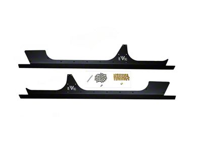 EVO Manufacturing RockSkins; Black (07-18 Jeep Wrangler JK 4-Door)