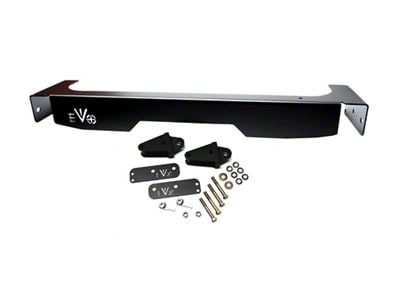EVO Manufacturing Steel Rear Fascia with D-Ring Mounts; Black (07-18 Jeep Wrangler JK)