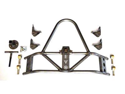 EVO Manufacturing Tire Carrier; Bare Steel (07-18 Jeep Wrangler JK)