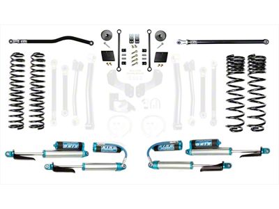 EVO Manufacturing 2.50-Inch Enforcer Stage 1 Suspension Lift Kit with King 2.5 Blue Shocks and Front and Rear Track Bar (20-25 3.6L Jeep Gladiator JT)