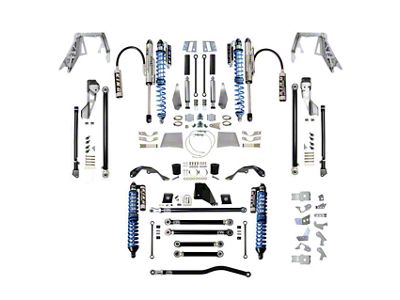 EVO Manufacturing 2.50-Inch Front Double Throw Down Long Arm Suspension Kit with King 2.5 Coil-Overs with Adjusters (20-25 3.6L Jeep Gladiator JT)