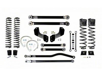 EVO Manufacturing 4.50-Inch Enforcer Stage 3 Overland Suspension Lift Kit with Front and Rear Track Bars (20-25 3.6L Jeep Gladiator JT)