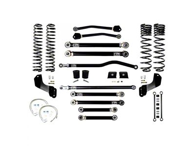 EVO Manufacturing 4.50-Inch Enforcer Stage 4 Overland Suspension Lift Kit with Front and Rear Track Bars (20-25 3.6L Jeep Gladiator JT)