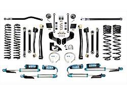 EVO Manufacturing 4.50-Inch Enforcer Stage 4 Overland Suspension Lift Kit with King 2.5 Compression Adjuster Shocks, Front and Rear Track Bars (20-26 3.6L Jeep Gladiator JT)