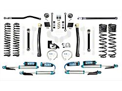 EVO Manufacturing 6.50-Inch Enforcer Stage 3 Suspension Lift Kit with King 2.5 Blue Shocks and Front and Rear Track Bar (20-25 3.6L Jeep Gladiator JT)