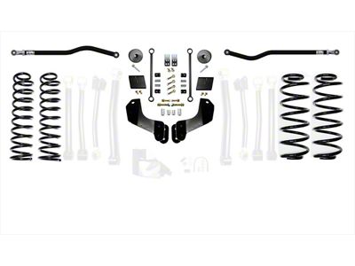 EVO Manufacturing 2.50-Inch Enforcer Stage 1 Overland Suspension Lift Kit with Front and Rear Track Bars (18-25 2.0L or 3.6L Jeep Wrangler JL, Excluding 4xe)