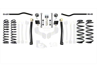 EVO Manufacturing 2.50-Inch Enforcer Stage 2 Suspension Lift Kit with Front and Rear Track Bars (18-25 2.0L or 3.6L Jeep Wrangler JL, Excluding 4xe)