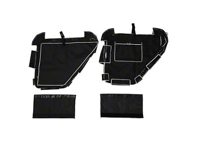 Exceed Fabrication Door Mesh for SD1 Tube Doors; Rear (18-25 Jeep Wrangler JL 4-Door)