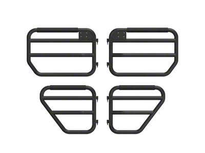 Exceed Fabrication SD1 Tube Doors without Mirrors; Front and Rear (18-25 Jeep Wrangler JL 4-Door)