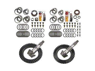 EXCEL from Richmond Dana 44 Front and Rear Ring and Pinion Gear Kit; 4.56 Gear Ratio (07-18 Jeep Wrangler JK Rubicon)