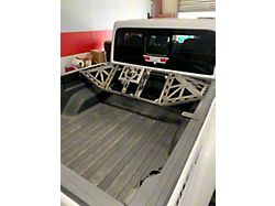 Excessive Industries GateKeeper Tire Carrier with Accessory Panel; 5x5 Lug Pattern; Bare Steel (20-26 Jeep Gladiator JT)