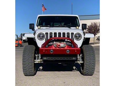 Excessive Industries Trailhead Series Mid-Width Front Bumper with Fairlead Mount and Factory Fog Light Provisions; Bare Steel (20-26 Jeep Gladiator JT)