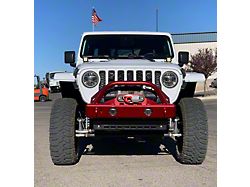 Excessive Industries Trailhead Series Mid-Width Front Bumper with Bull Bar, Factory Fog Light Provisions and Lower Sway Bar Skid Plate; Bare Steel (20-26 Jeep Gladiator JT)
