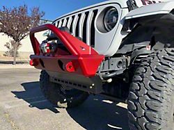 Excessive Industries Trailhead Series Stubby Front Bumper with Factory Fog Light Provisions and Stinger Bar; Bare Steel (20-26 Jeep Gladiator JT)