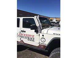 Excessive Industries 50 to 52-Inch Light Bar Brackets; Bare Steel (07-18 Jeep Wrangler JK)