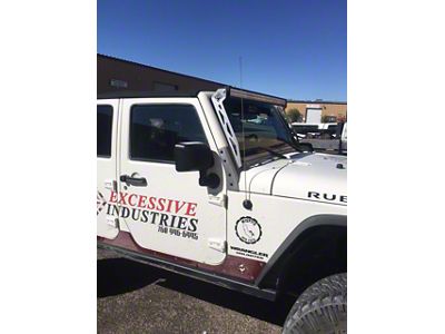 Excessive Industries 50 to 52-Inch Light Bar Brackets; Bare Steel (07-18 Jeep Wrangler JK)