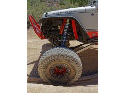 Excessive Industries Front Coil-Over Shock Tower Kit; Bare Steel (07-18 Jeep Wrangler JK 4-Door)