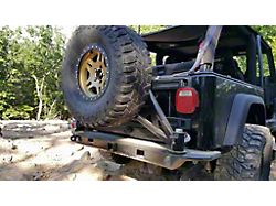Excessive Industries NBO Series Rear Bumper with Recessed Hitch Receiver; Bare Steel (97-06 Jeep Wrangler TJ)
