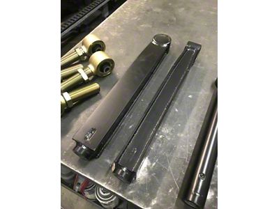 Excessive Industries Rear Upper and Lower Control Arms; Bare Steel (07-18 Jeep Wrangler JK)