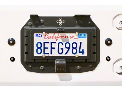 Excessive Industries Tailgate Vent Plate Kit with Camera Mount and License Plate Bracket; Dual Tab; Bare Steel (18-26 Jeep Wrangler JL)