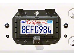 Excessive Industries Tailgate Vent Plate Kit with Camera Mount and License Plate Bracket; Single Tab; Bare Steel (18-26 Jeep Wrangler JL)