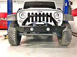 Excessive Industries Trailhead Series Mid-Width Front Bumper with Stinger and Fairlead Mount; Bare Steel (07-18 Jeep Wrangler JK)