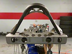 Excessive Industries Trailhead Series Stubby Front Bumper with Bull Bar and Factory Fog Light Provisions; Bare Steel (07-18 Jeep Wrangler JK)