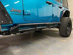 Excessive Industries Ultimate Frame Mounted Rock Sliders; Bare Steel (18-26 Jeep Wrangler JL 4-Door)