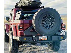 Expedition One Super Single S3 Rear Bumper Carrier System; Textured Black (20-26 Jeep Gladiator JT)