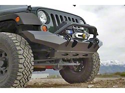 Front Skid Plate for Mule Front Bumpers; Textured Black