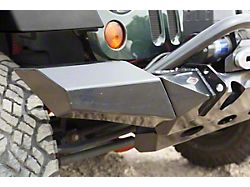 Expedition One Side Wings for Mule Stubby Front Bumpers; Textured Black (07-18 Jeep Wrangler JK)